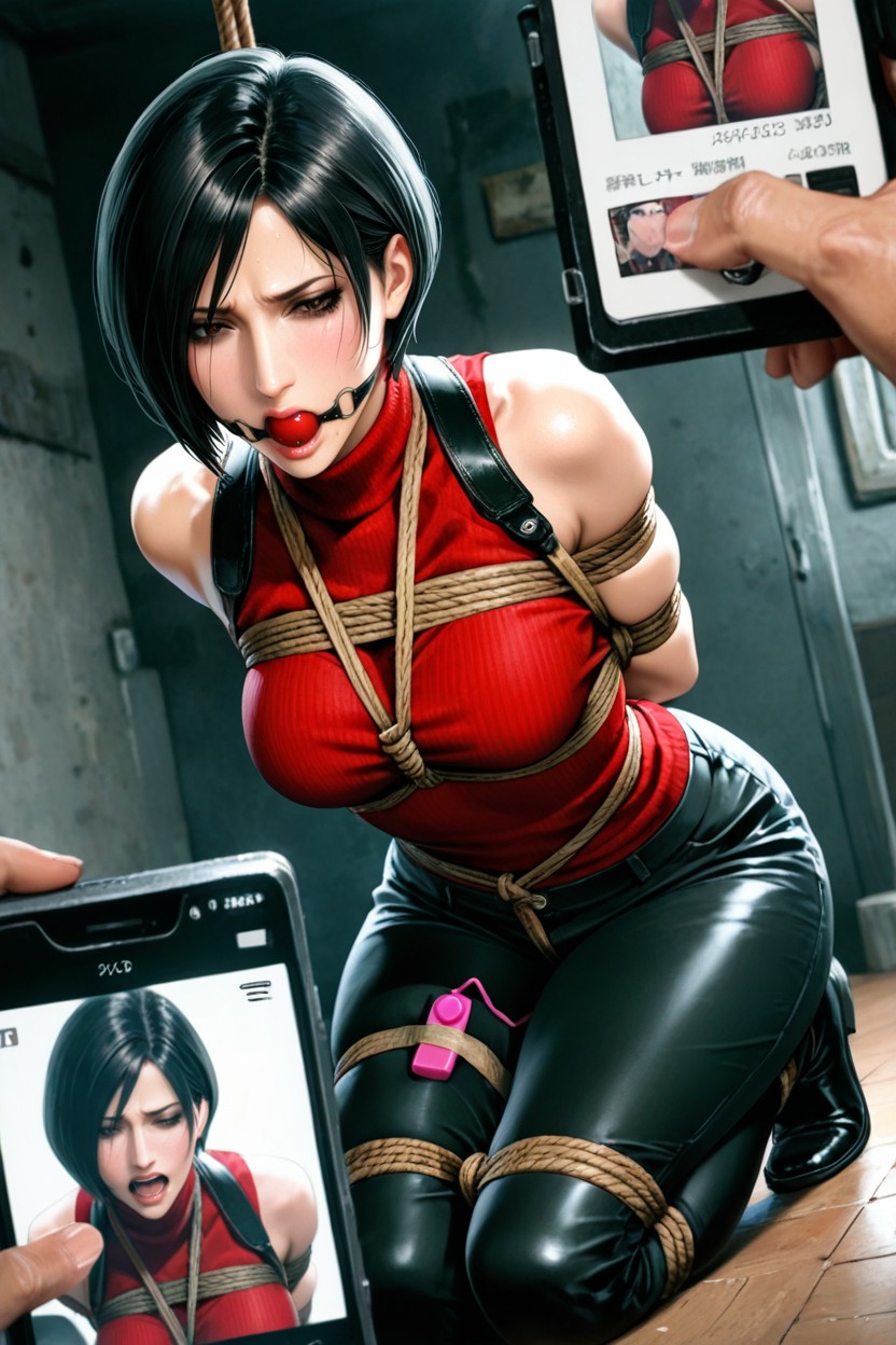 Shoulders Forward, Compressed Into Compact Silhouette, Brown Eyes Hentai AI Porn