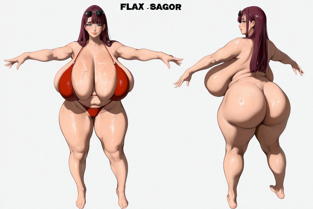 Dark Brown Glass Round Sunglasses On Head Fashion, Huge Natural Saggy Breast, Uncensored Hentai AI Porn