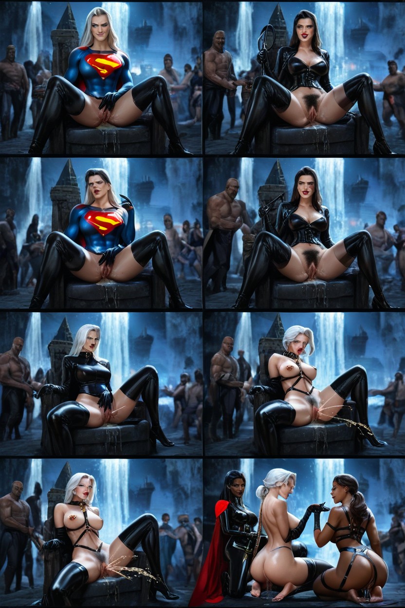Superman And Storm From Xmen, Superman, Waterfall Hentai AI Porn