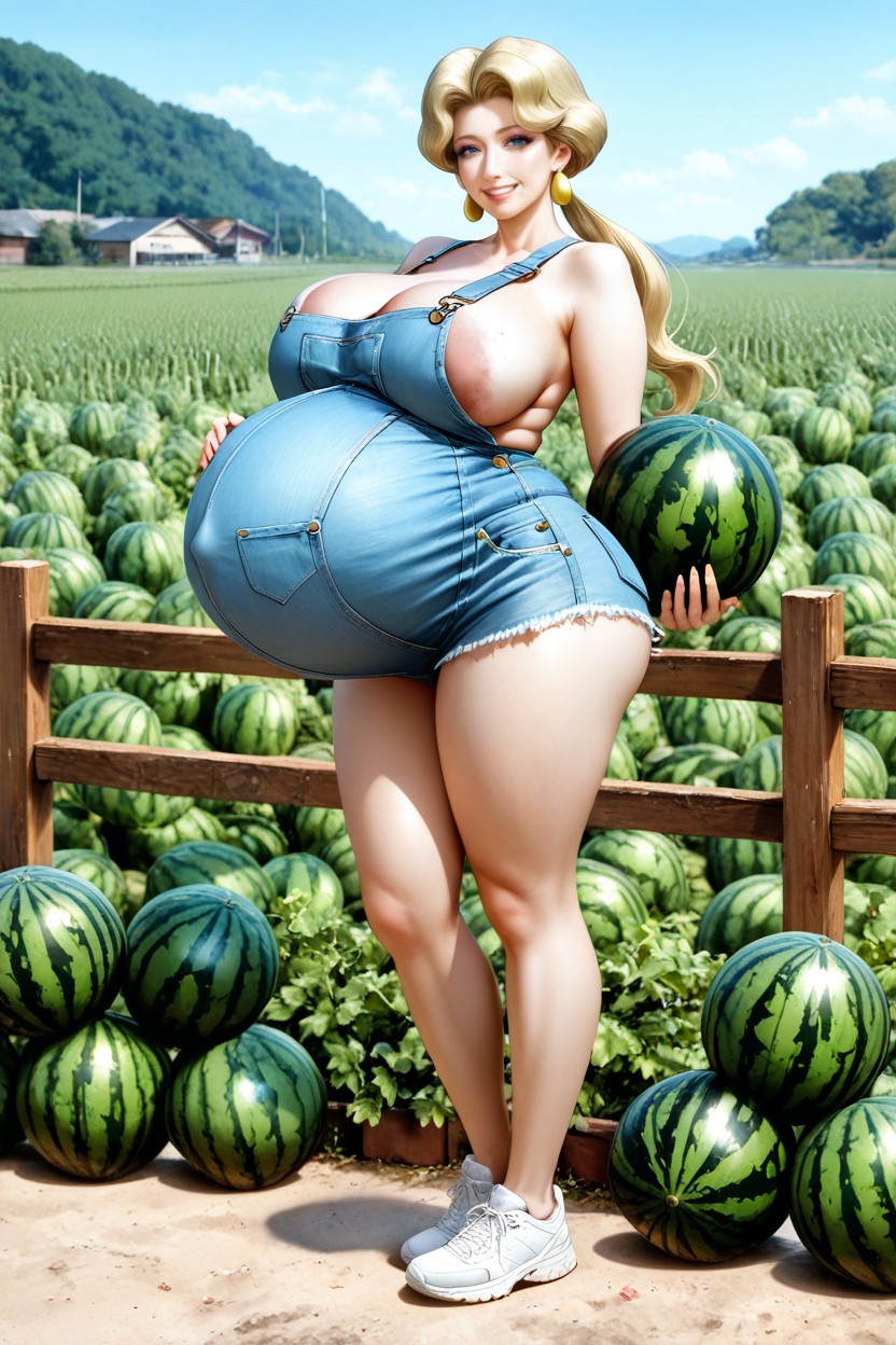 Bare Thighs, Heavily Pregnant, Realistic Hentai AI Porn