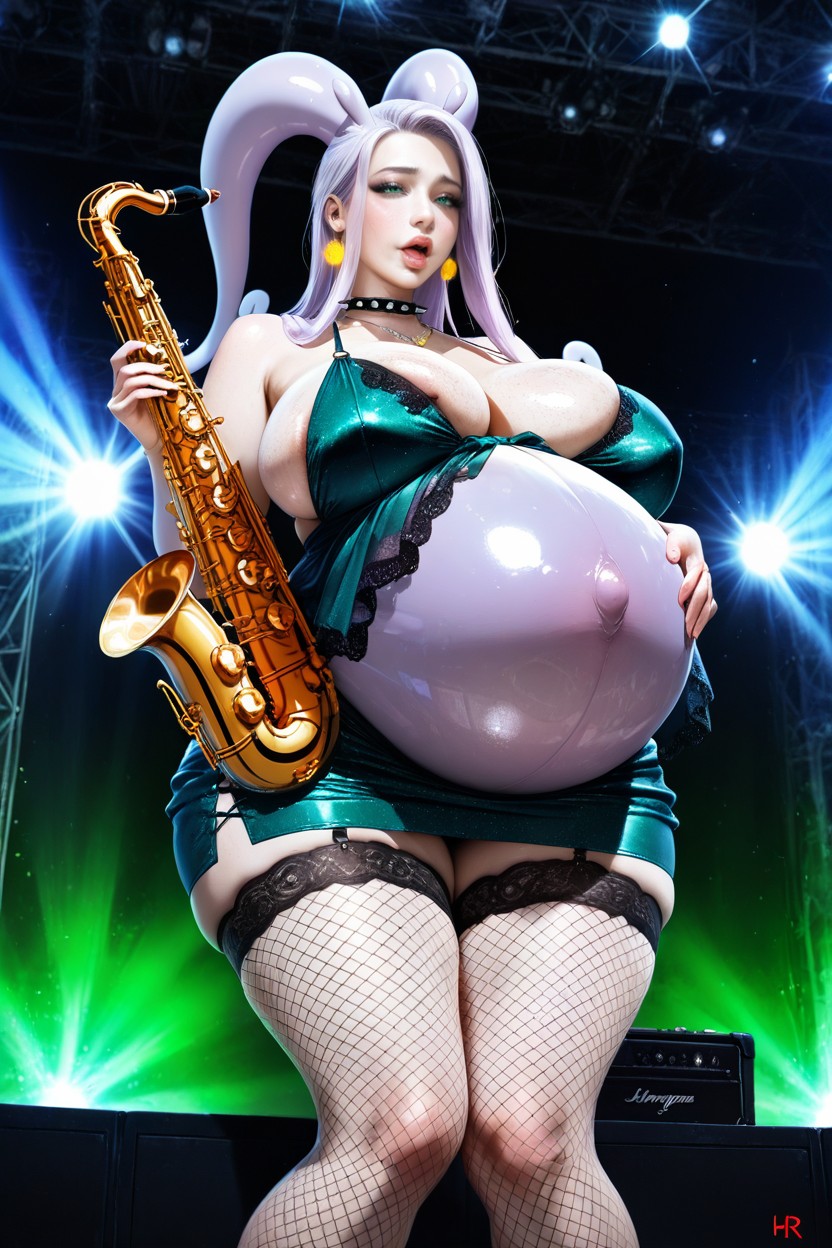 Beautiful Face, Belly Covered With Clothes, Detailed Face Hentai AI Porn