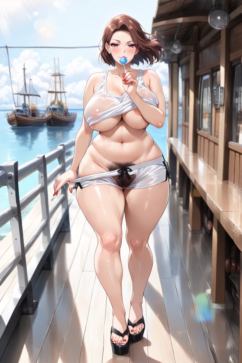 Hard Lighting, Five Fingers, Fit Milf Hentai AI Porn