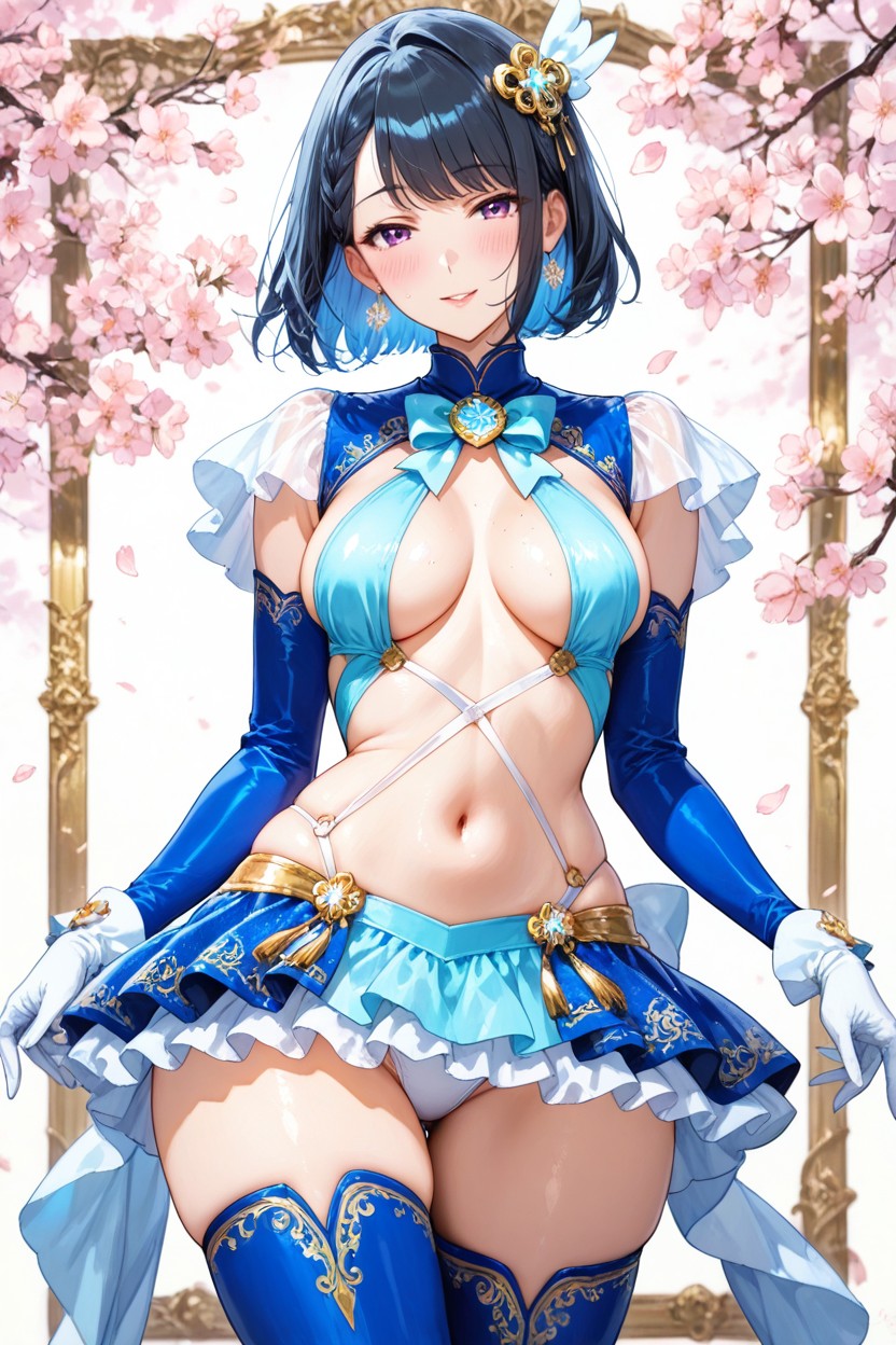 Medium Ass, High-thigh Boots, Elegant Posture Hentai AI Porn