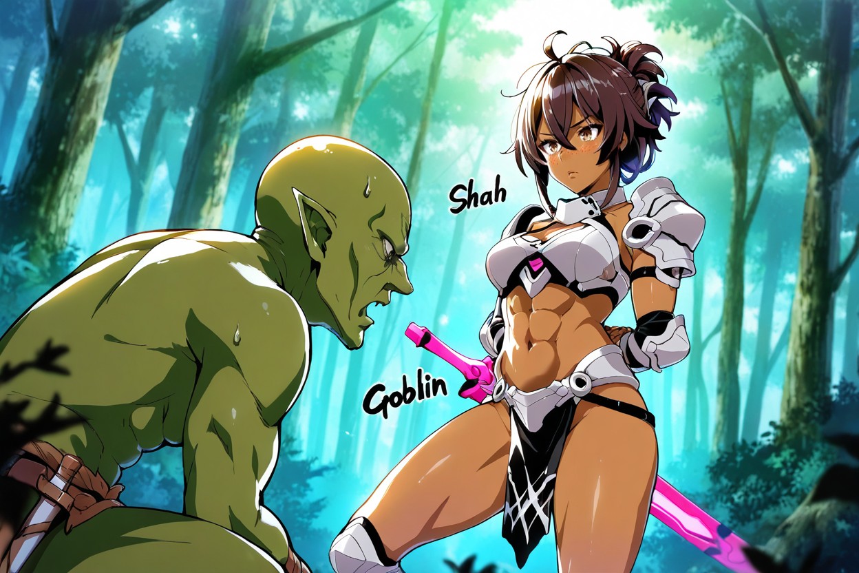 18+, Goblin In Loincloth, Side View Hentai AI Porn