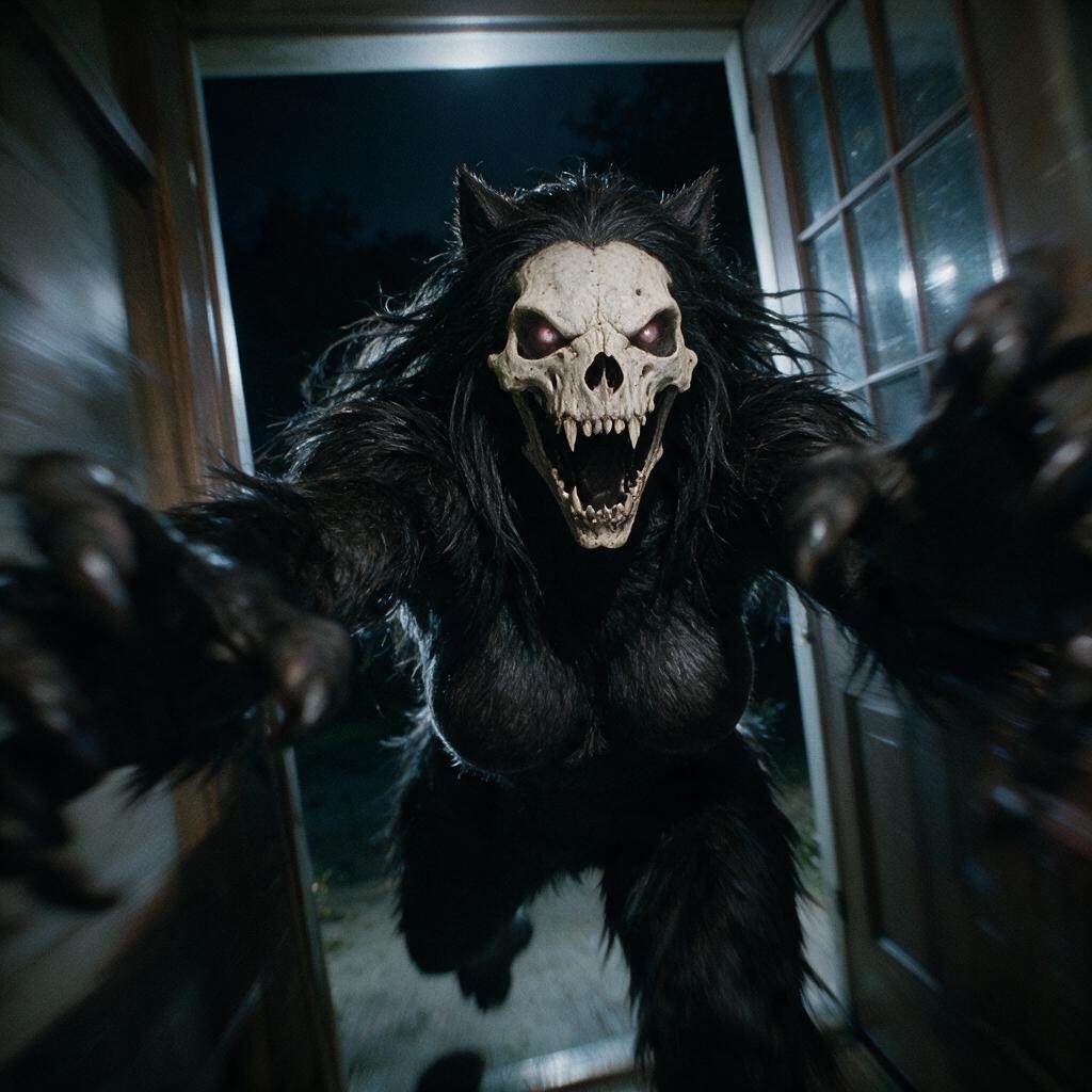 Wearing No Clothing, With Its Jaws Wide Open, Clawed Hands And Arms Are Outstretched Toward The Camera Hentai AI Porn