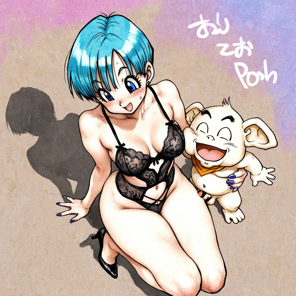 Kanabun, Watercolor Hair Texture, Shirow Hentai AI Porn