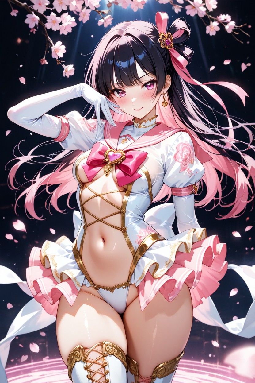Pink Hair, Lowleg Minniskirt, Lace Hentai AI Porn