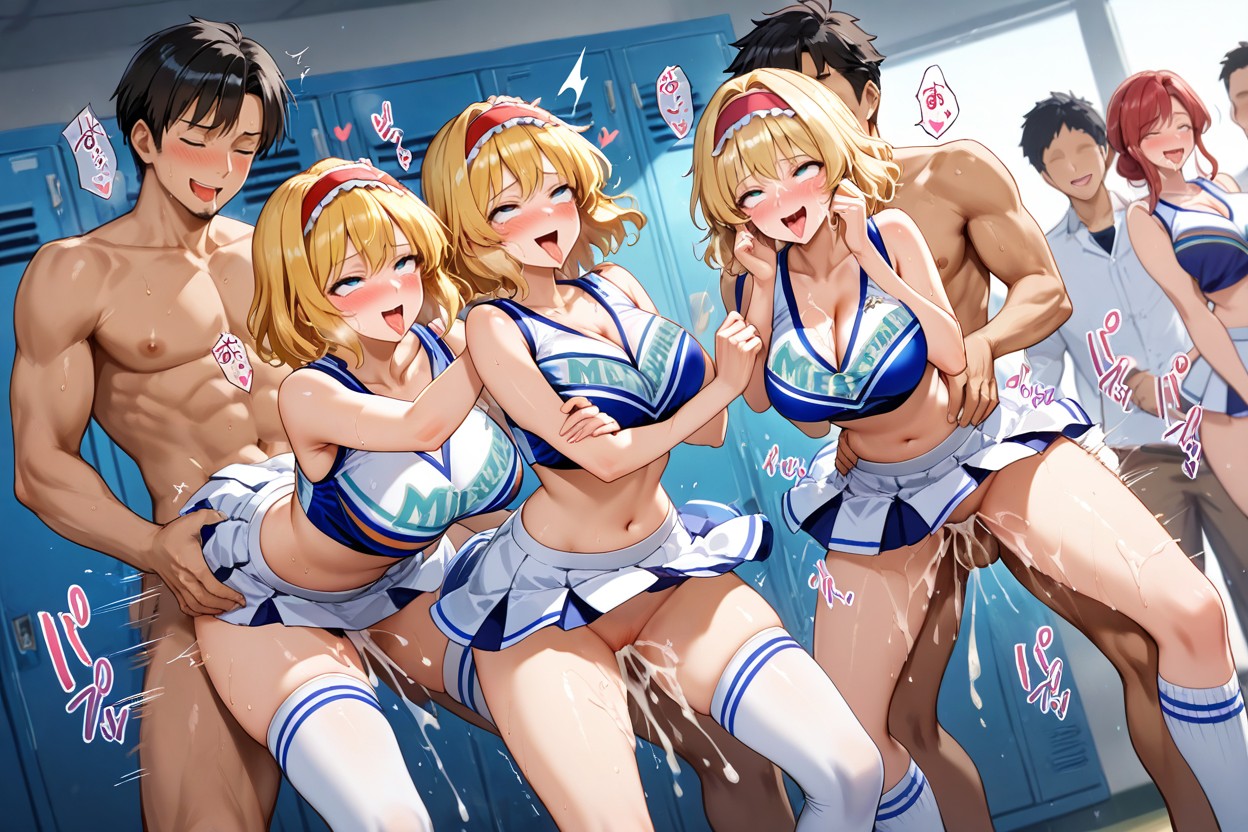 Horny, Cheerleader, Uncensored Hentai AI Porn