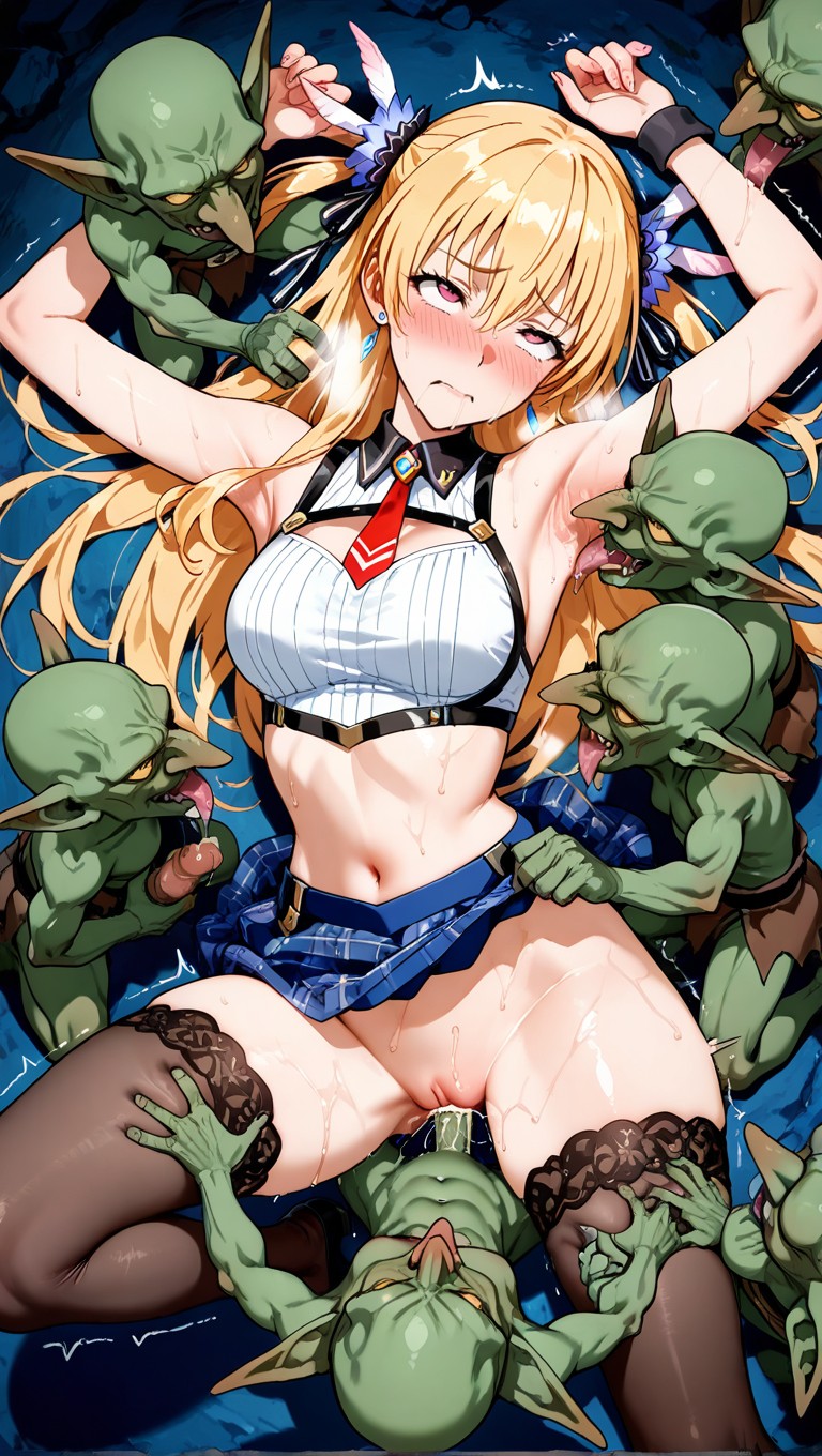 Deep Penetration, Rolling Eyes, Goblin Grasp Legs Hentai AI Porn