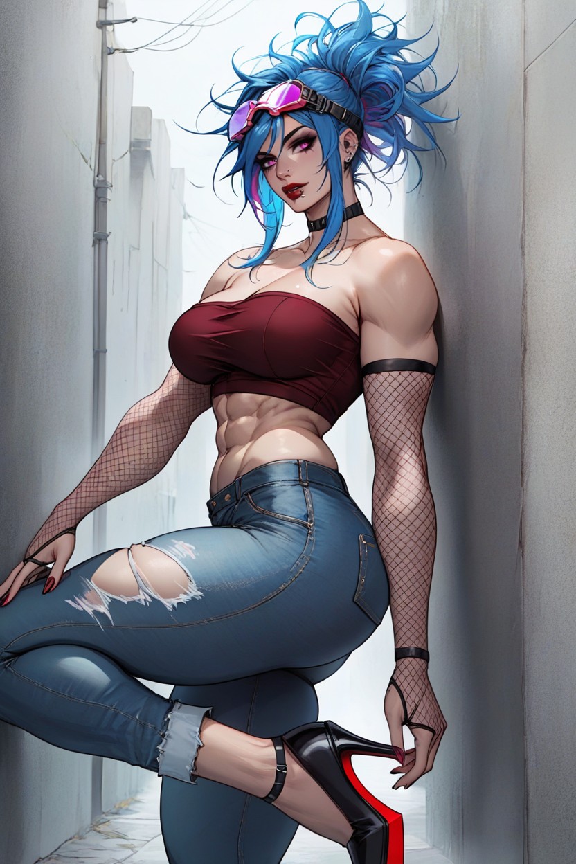 Ripped Pants, Black Shoes, 18+ Hentai AI Porn