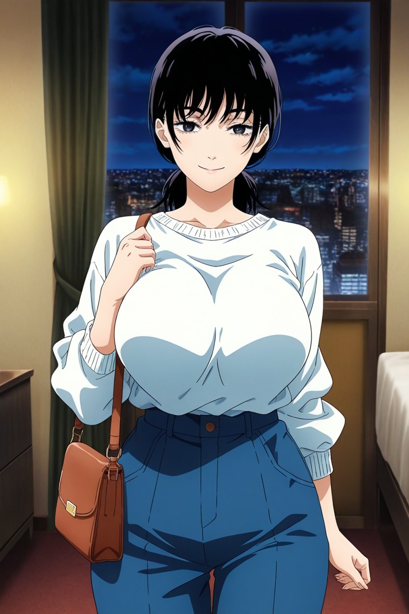 Anime Quality, Black Eyes, Hotel Hentai AI Porn