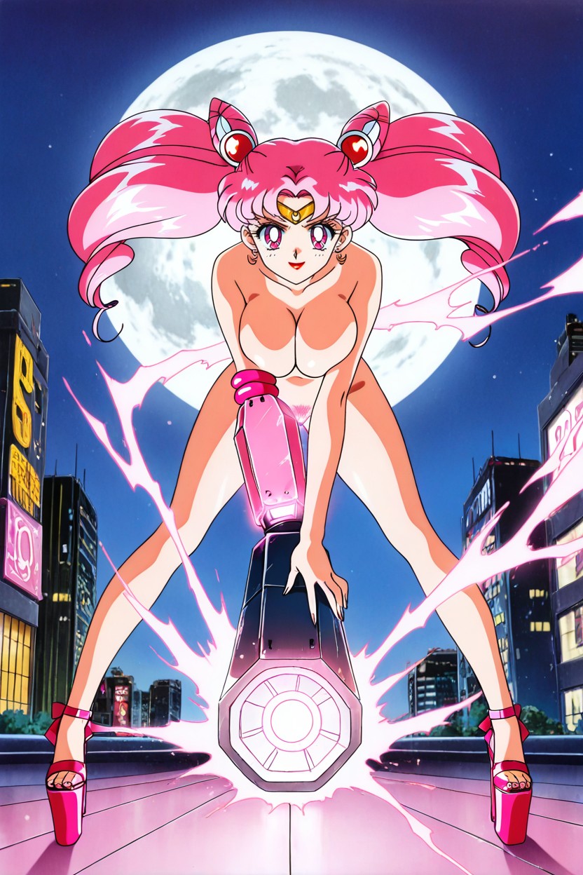 Intense Expression, Buster Aimed Forward, Cm Tall Hentai AI Porn