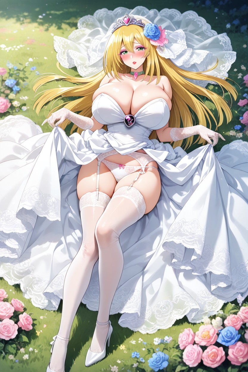Colossal Breasts, Wedding Dress, Hyper Breasts Hentai AI Porn