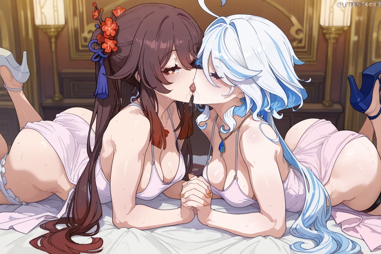 Side View, Small Breasts, Smug Look Hentai AI Porn