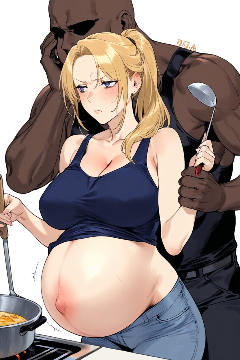 Cooking, Blank Background, Duoyuanjun Art Hentai AI Porn