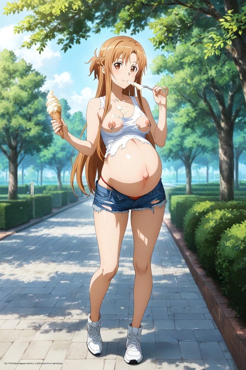 18+, Eating Ice Cream, Thong Hentai AI Porn
