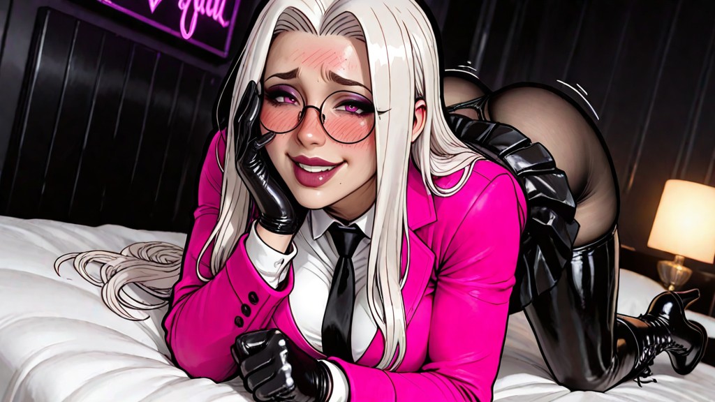 Thick Lips, Skinny, Cheerful Expression Hentai AI Porn
