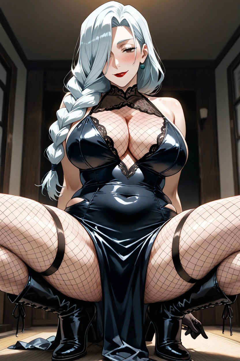 Standing, Cinematic Composition, Braided Hentai AI Porn