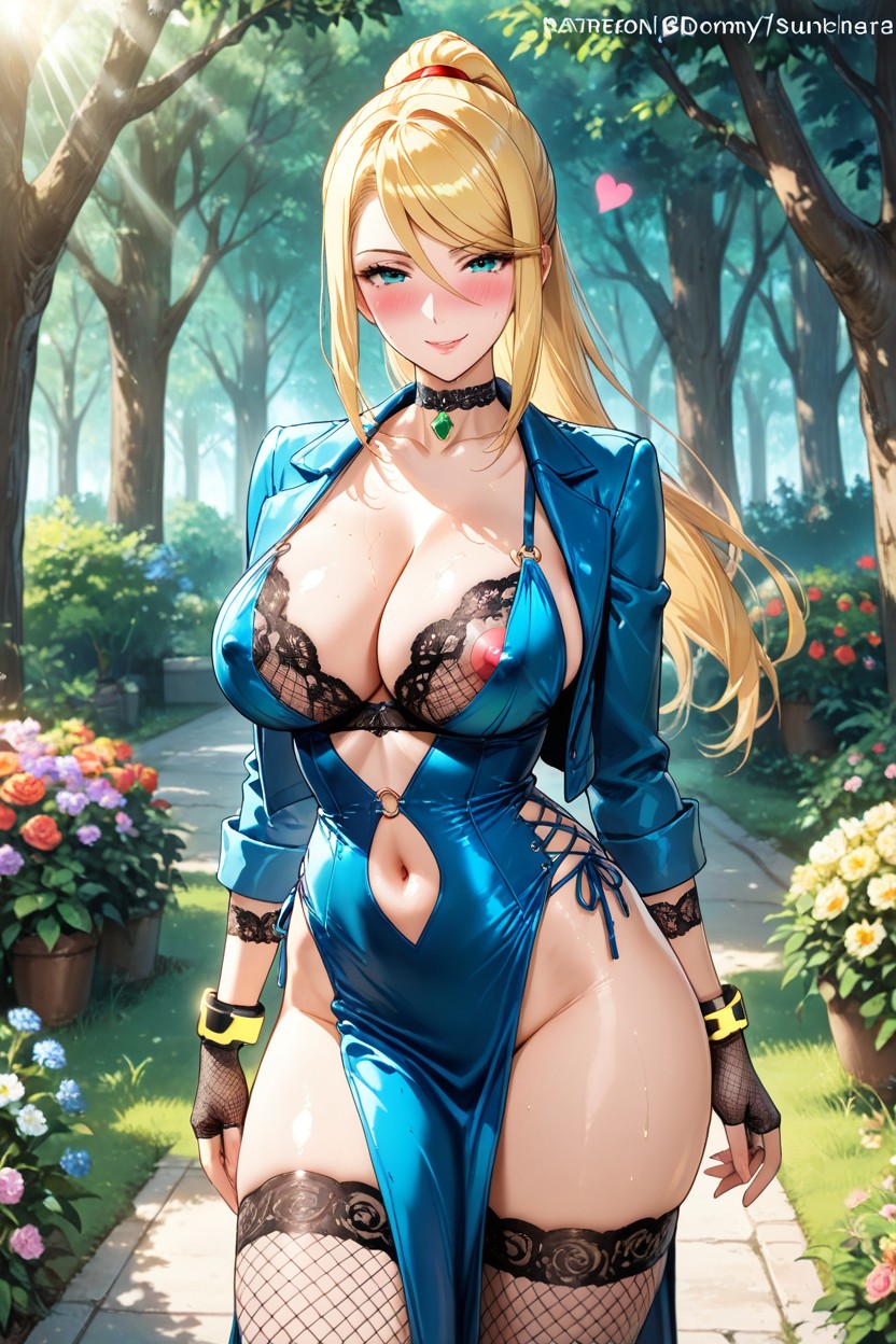 Rings, Flirty Look, Ponytail Hentai AI Porn