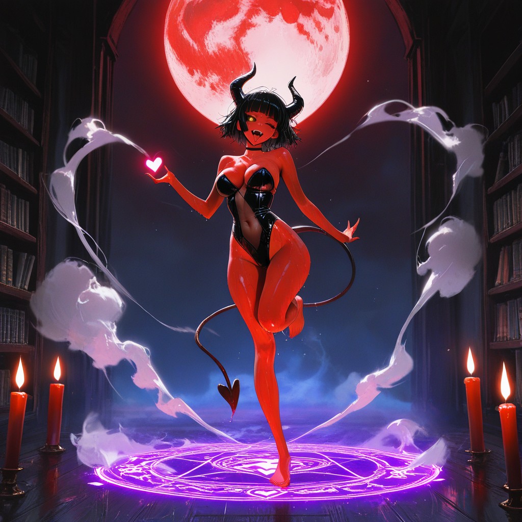 Tongue Out, 18+, Glowing Eye Hentai AI Porn