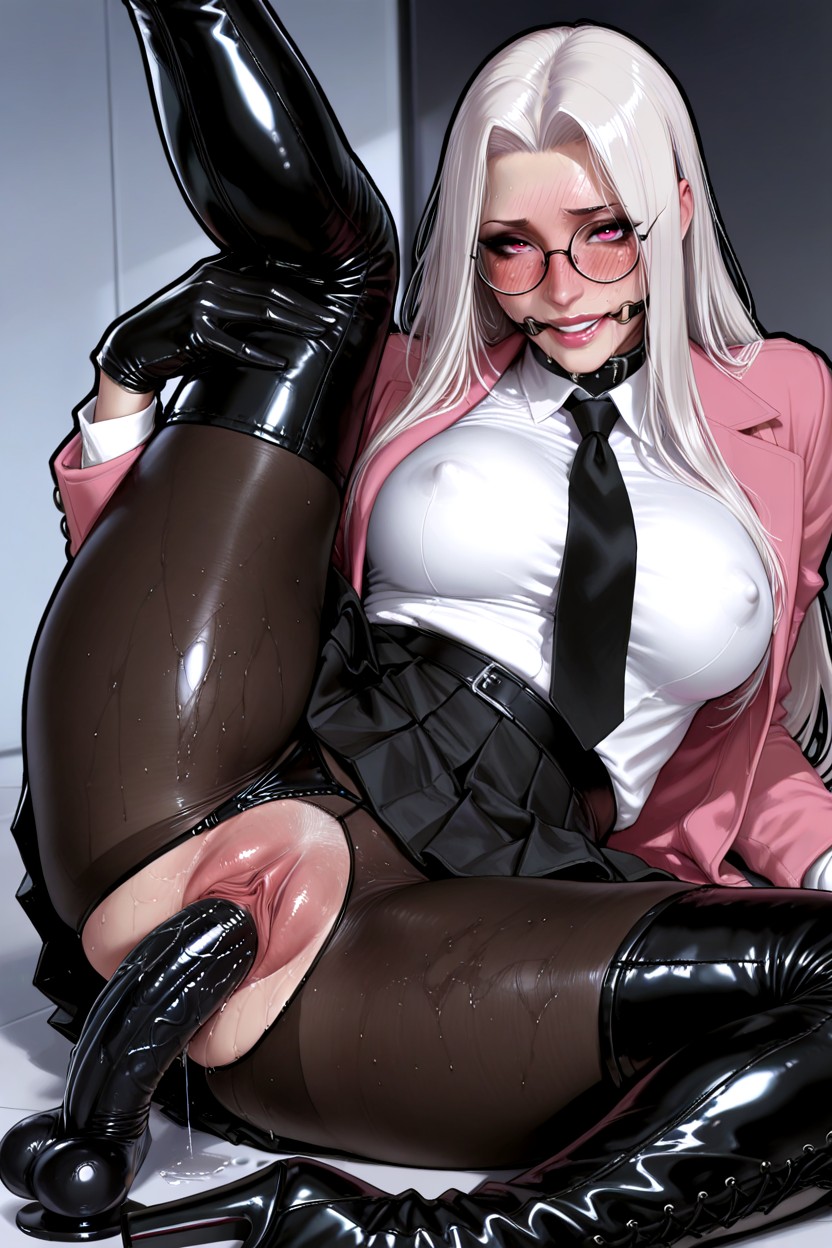 Thick Black Outline, Pussy Dripping, Beautiful Detailed Eyes Hentai AI Porn