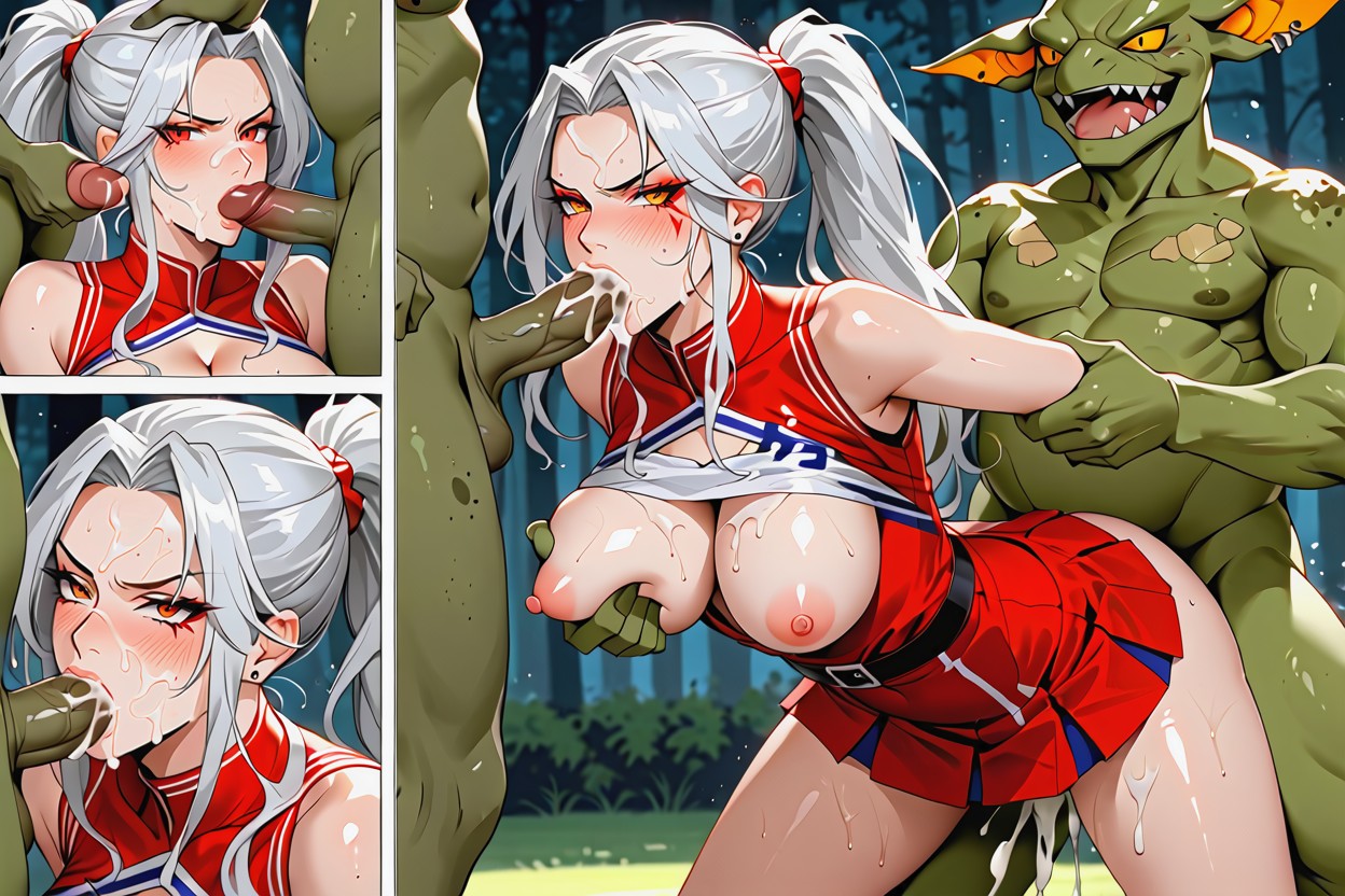 She Cant Take It Anymore, Triple Penetration, Creampie Hentai AI Porn