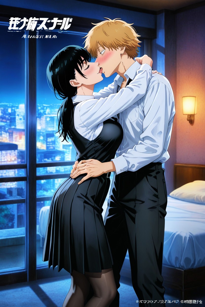 Embarrassed , Male Wearing Black Pants, Anime Shade Hentai AI Porn