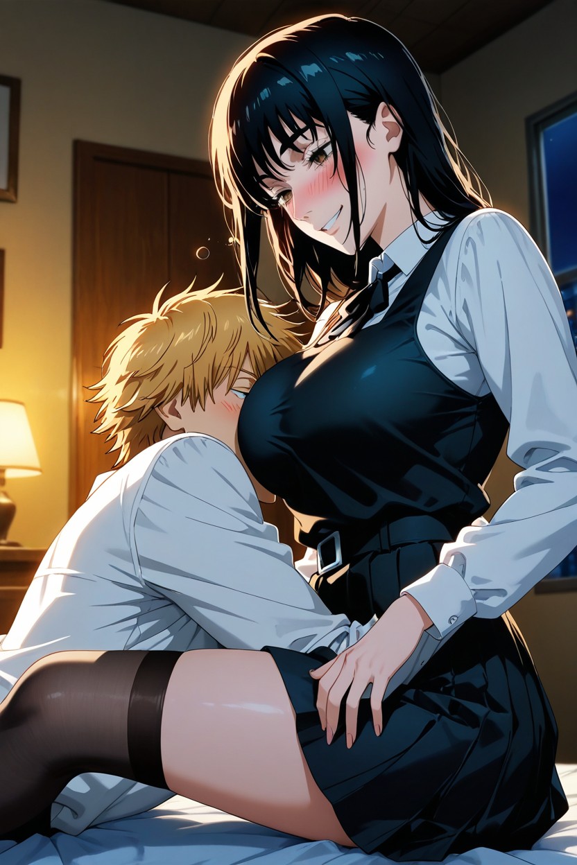 Night Time, Official Art, Denji From Chainsaw Man Studio Pierrot Artstyle Hentai AI Porn