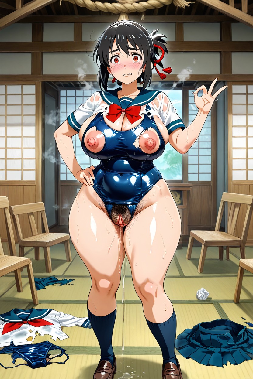 Messy Tatami, Excessive Hairy Anus, Socks Hentai AI Porn