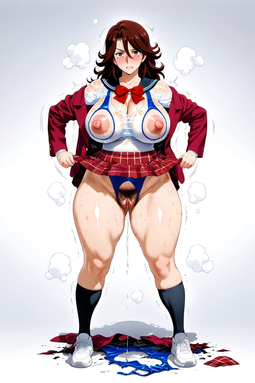 Thick Thighs, Destroyed Clothes, Loafers Hentai AI Porn