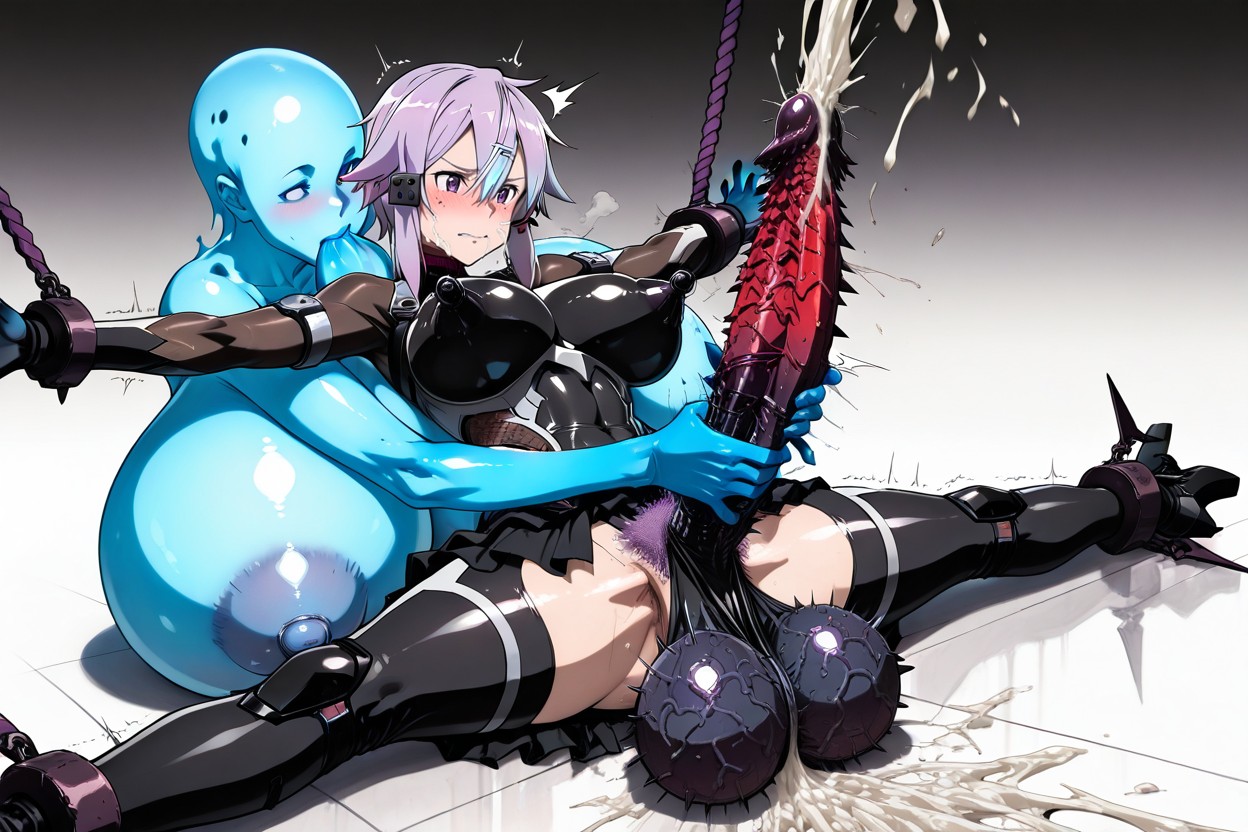 Black Glans, Solo, Trembling Horsecock Hentai AI Porn