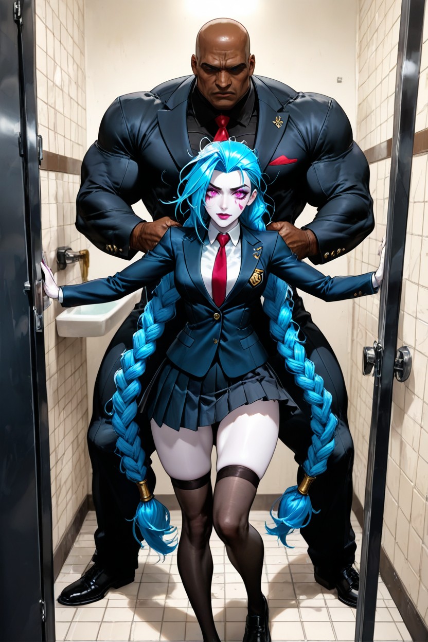 Extremely Long Braids That Reaches The Floor, 18+, Small Breasts Hentai AI Porn