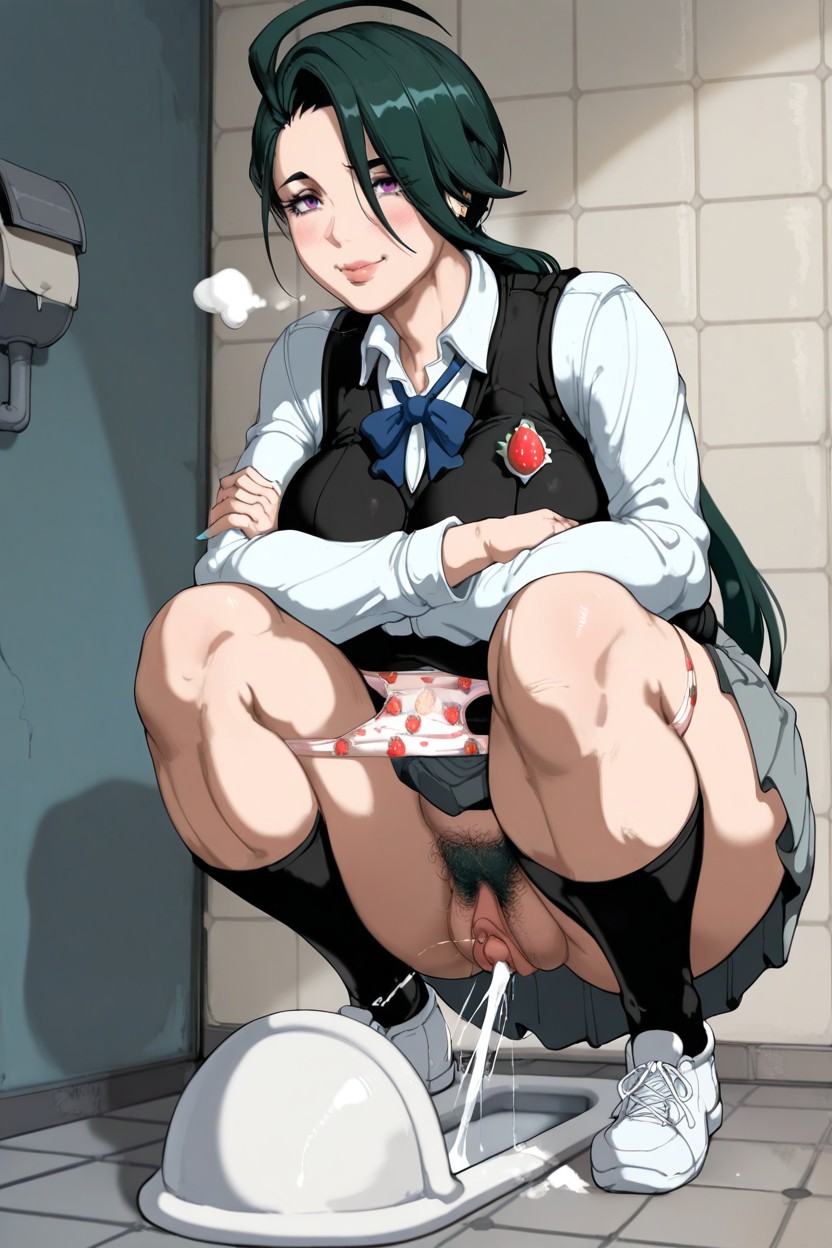 Blue Ribbon, K, Wide Spread Feet Hentai AI Porn