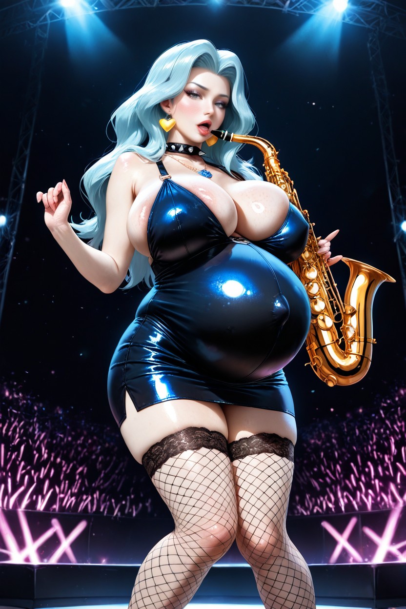 Breast Expansion, Long Gaunt Fashion Model Legs, 18+ Hentai AI Porn