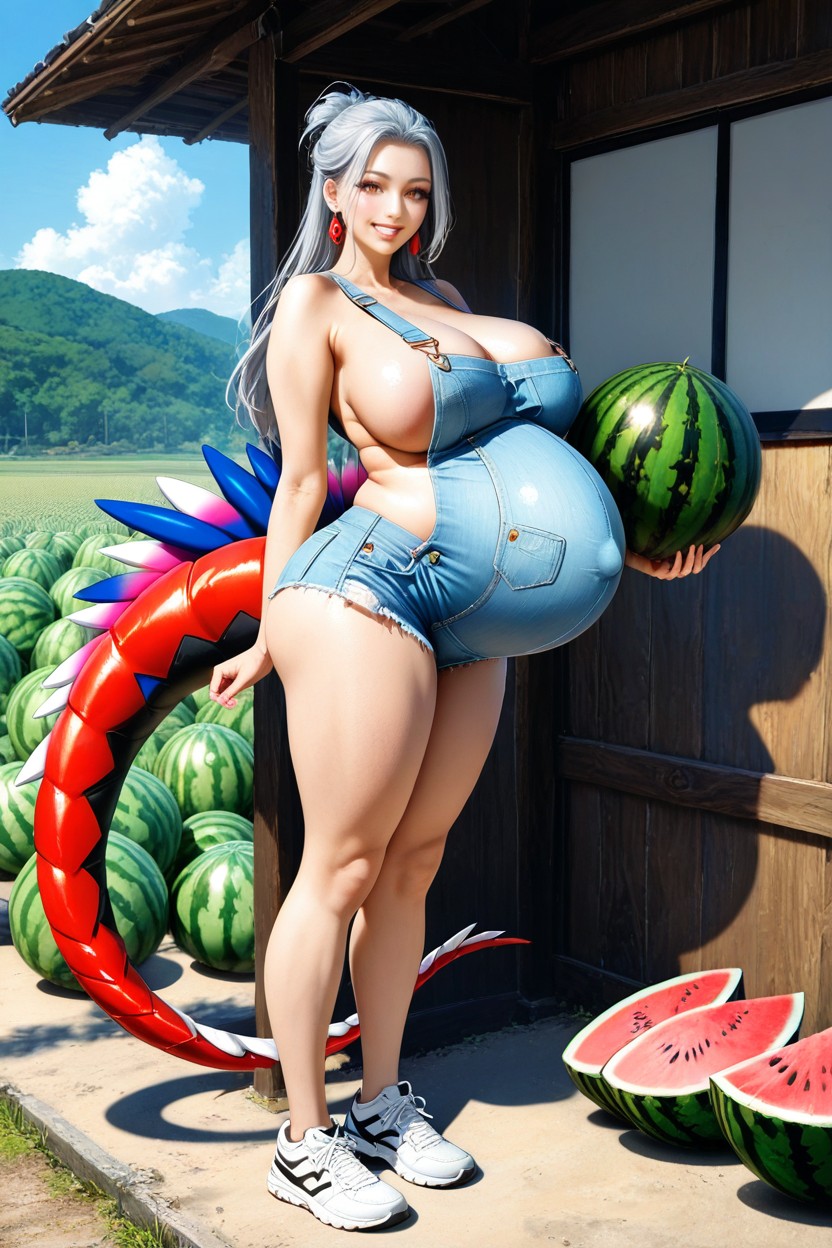 Red Dragon Skin, Jeans Hot Pants, Koraidon Tail Hentai AI Porn