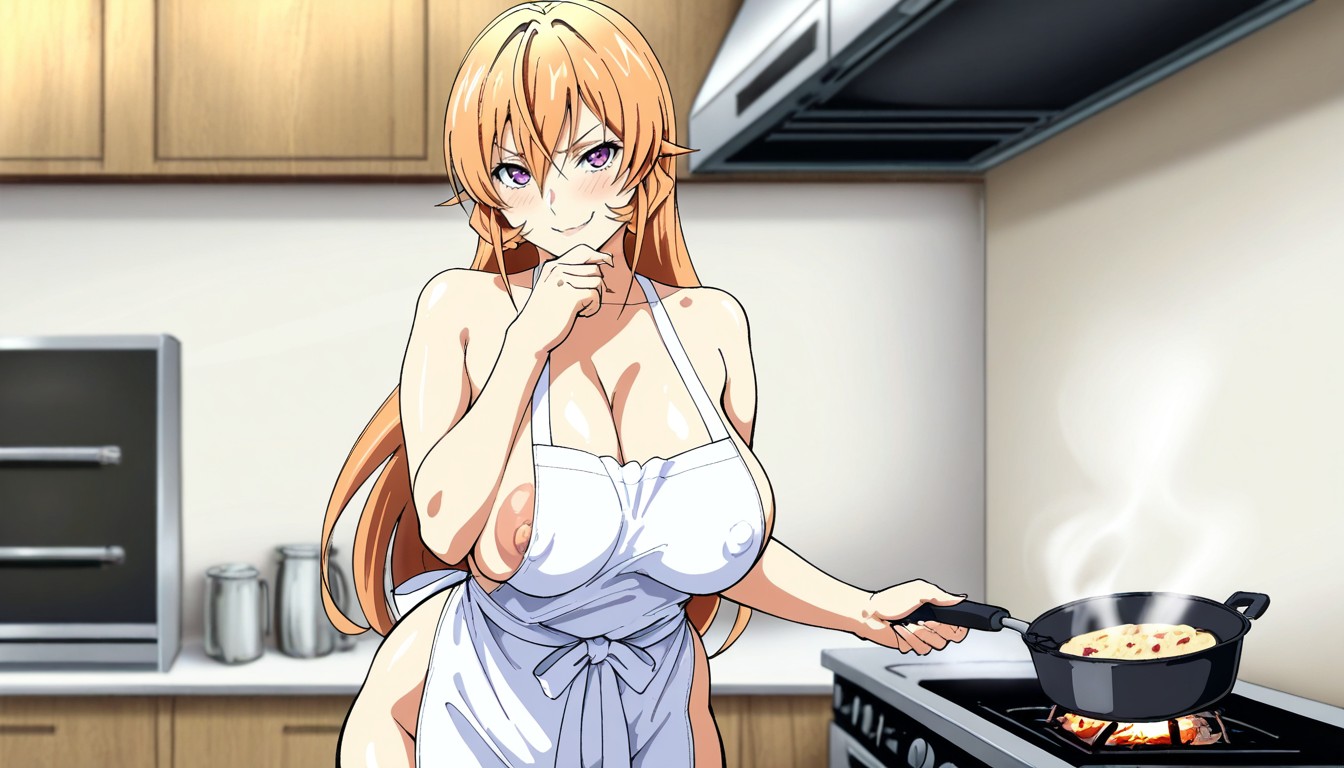 Iwao Drawing Style, Kitchen, High Detailed Hentai AI Porn