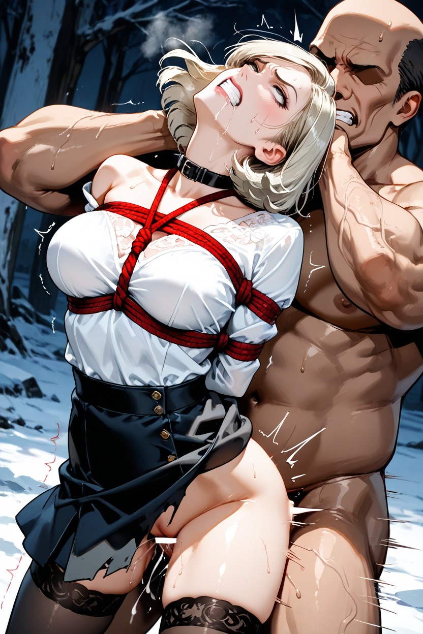 Medium Ass, Dutch Angle View, Clenched Teeth Hentai AI Porn