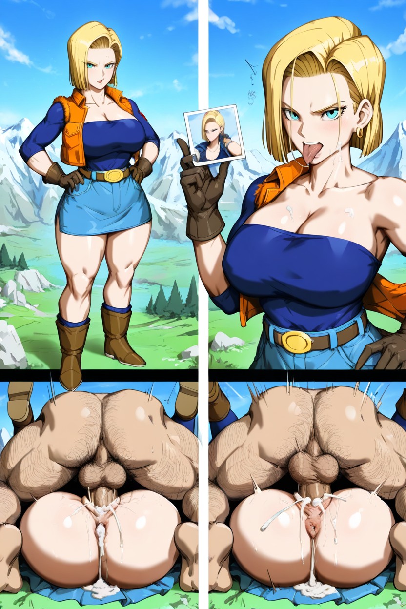 Tongue Sucking, Standing Hands On Hips, Pussy Leaking Hentai AI Porn