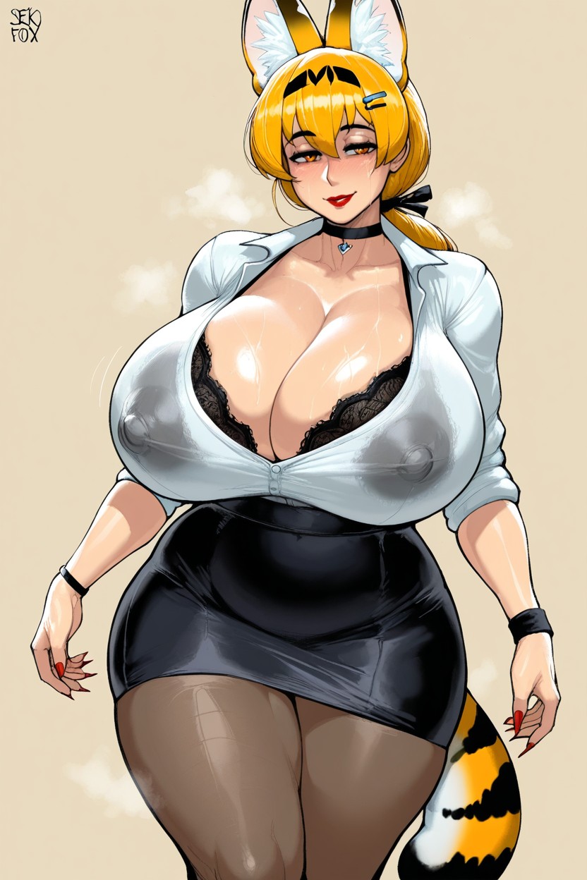 Hair Clip, Skindentation, Blonde Hair Hentai AI Porn