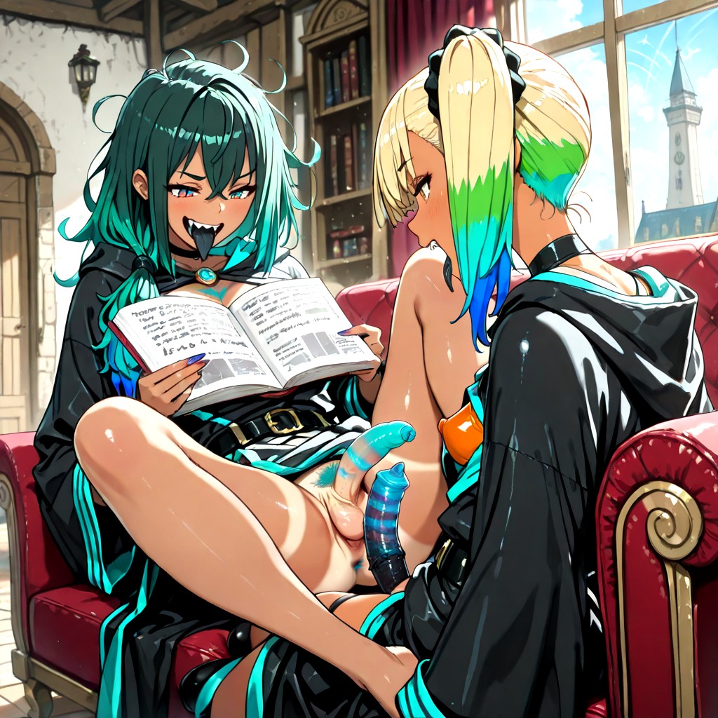 Chest Hair, Pechos Pequeños, Black Tongue Hentai IA