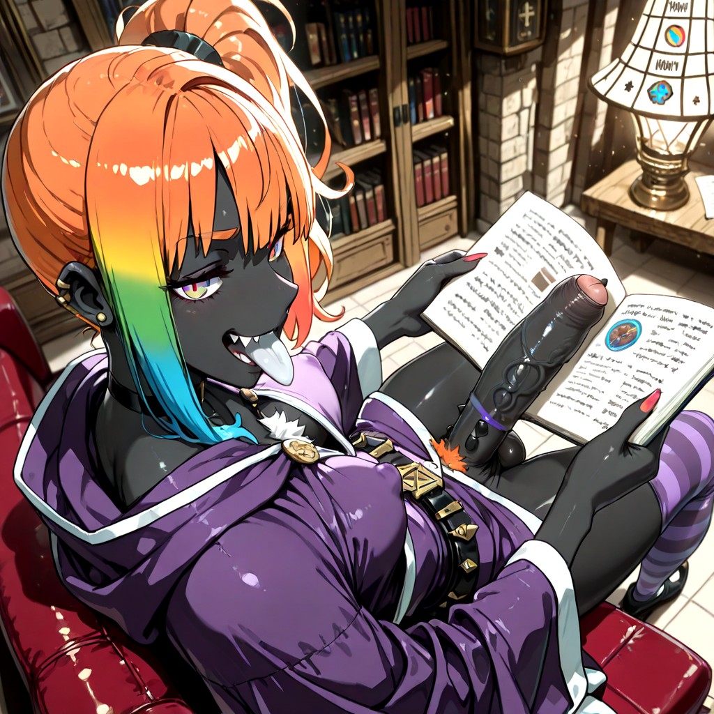 Claws, Rainbow Hair, Top Down Hentai AI Porn
