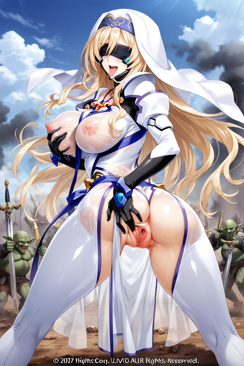 Lewd Pose, 広がった膣, 普通のお尻 ヘンタイAIポルノ