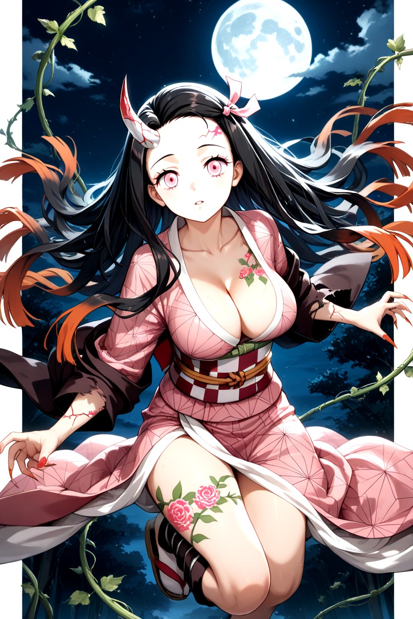 Night, Kamado Nezukoawakened Form, Border Hentai IA