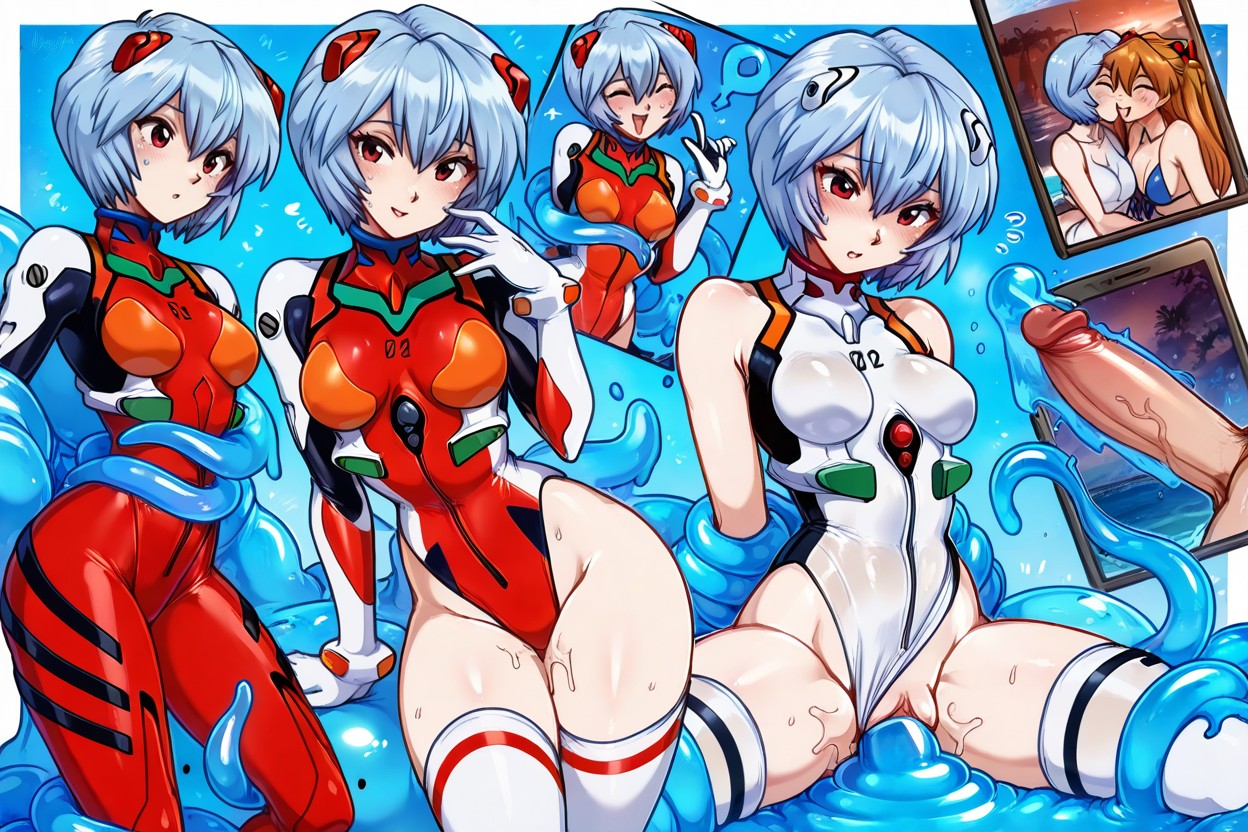 Perfect Thighs, Perfect Waist, Water Drops On Her Body Hentai AI Porn