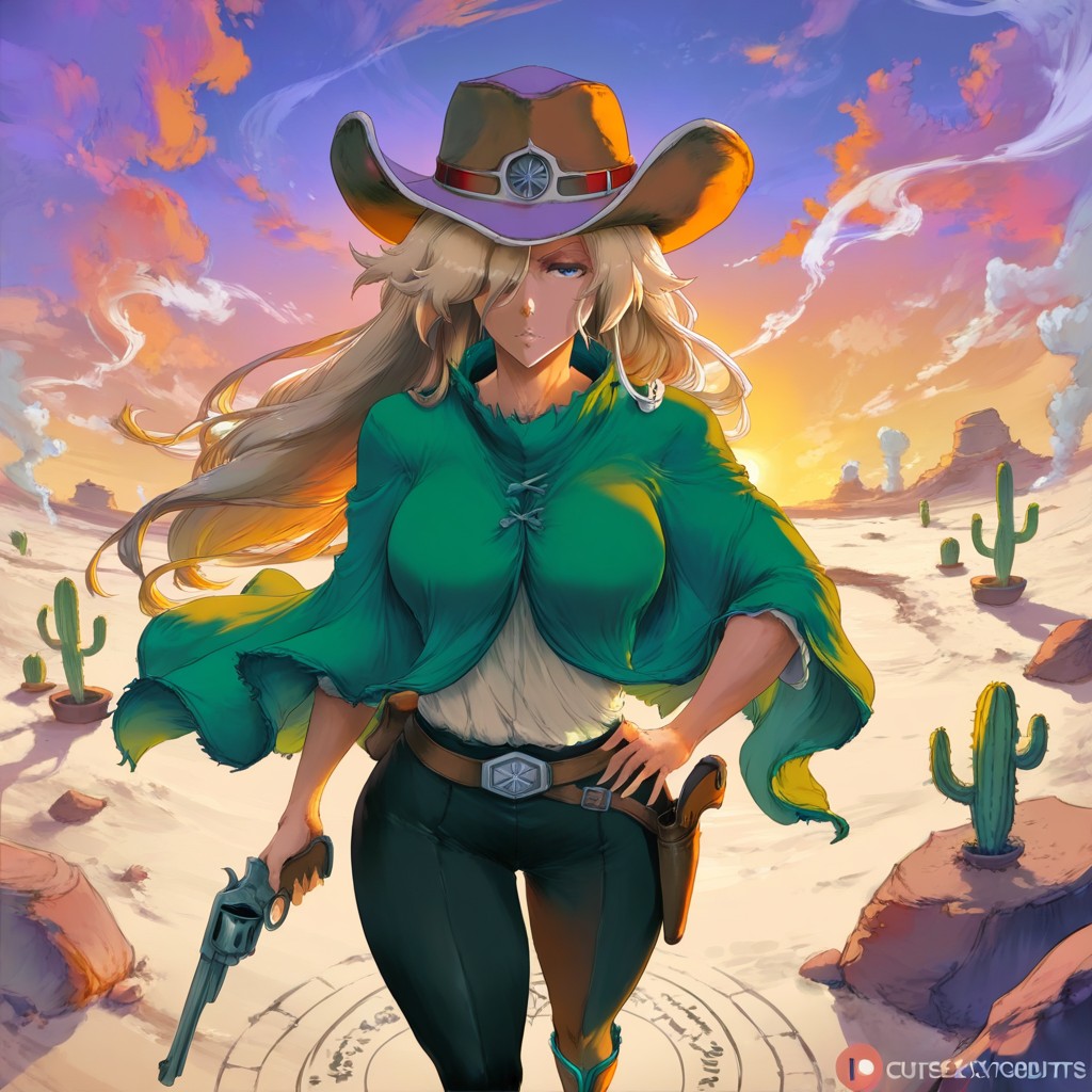 Brown Cowboy Hat, Cactus, 18+ 헨타이 AI 포르노