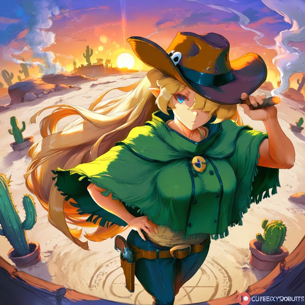 Sand, Unmarked Wooden Graves, Backlit Hentai IA