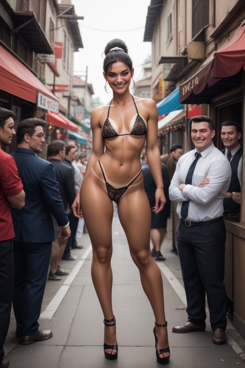 Street Prostitution Fashion, Full Body, Smug Expression Hentai AI Porn