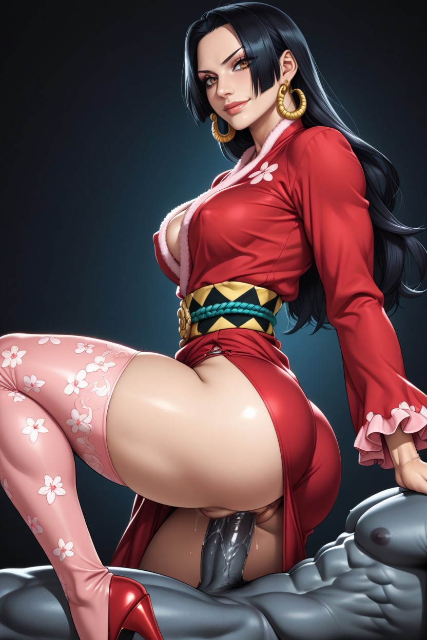 Highly Detailed Face, Hyper Realistic Labia, Musculosa Hentai IA