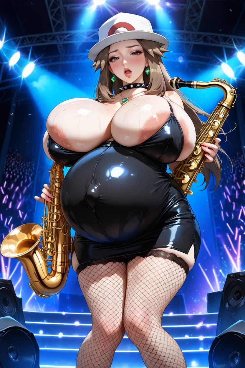 Fashion Model Ass, Saxophone, Photo Realistic Hentai IA pornografia