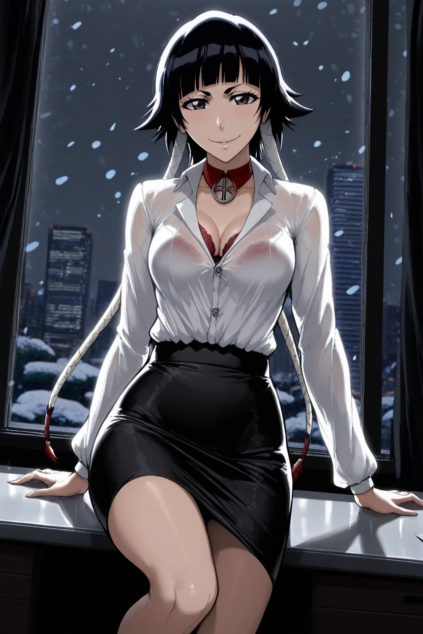 Soft Features, Professional Pose, Sui Feng From Bleach Hentai IA